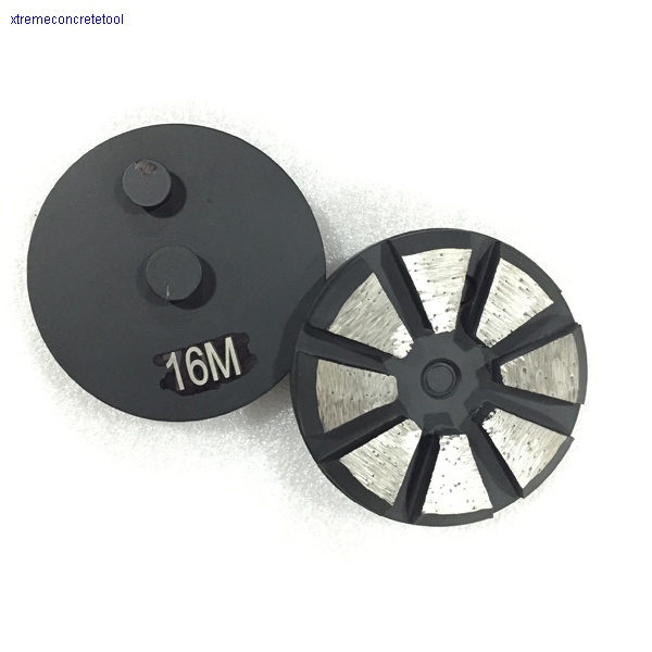 8 Segments Diamond Metal Puck with one Pin