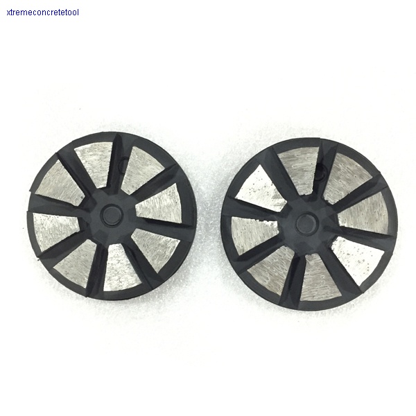 8 Segments Diamond Metal Puck with one Pin
